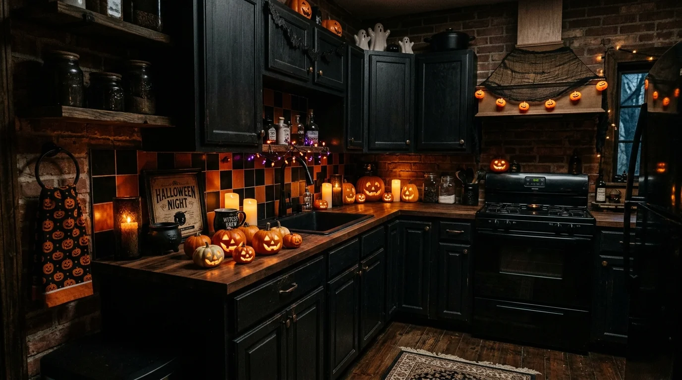 13 Spooky Fun Small Kitchen Halloween Decor Ideas for a Haunted Home