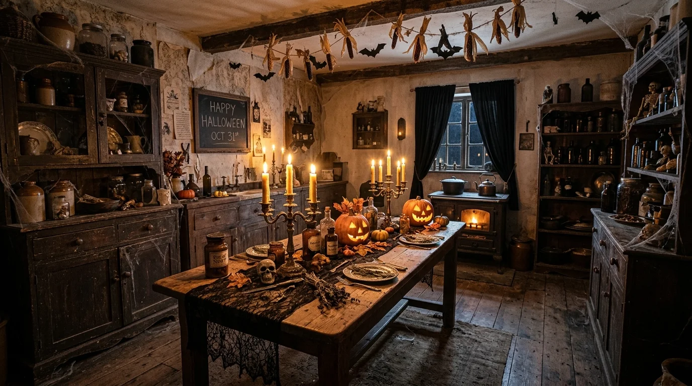 11 Spooky Vintage Halloween Kitchen Decor for a Nostalgic Fright