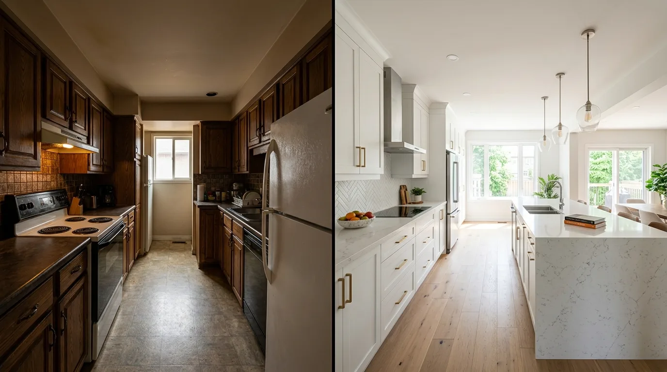 14 Stunning Before and After Kitchen Remodel Transformations to Inspire