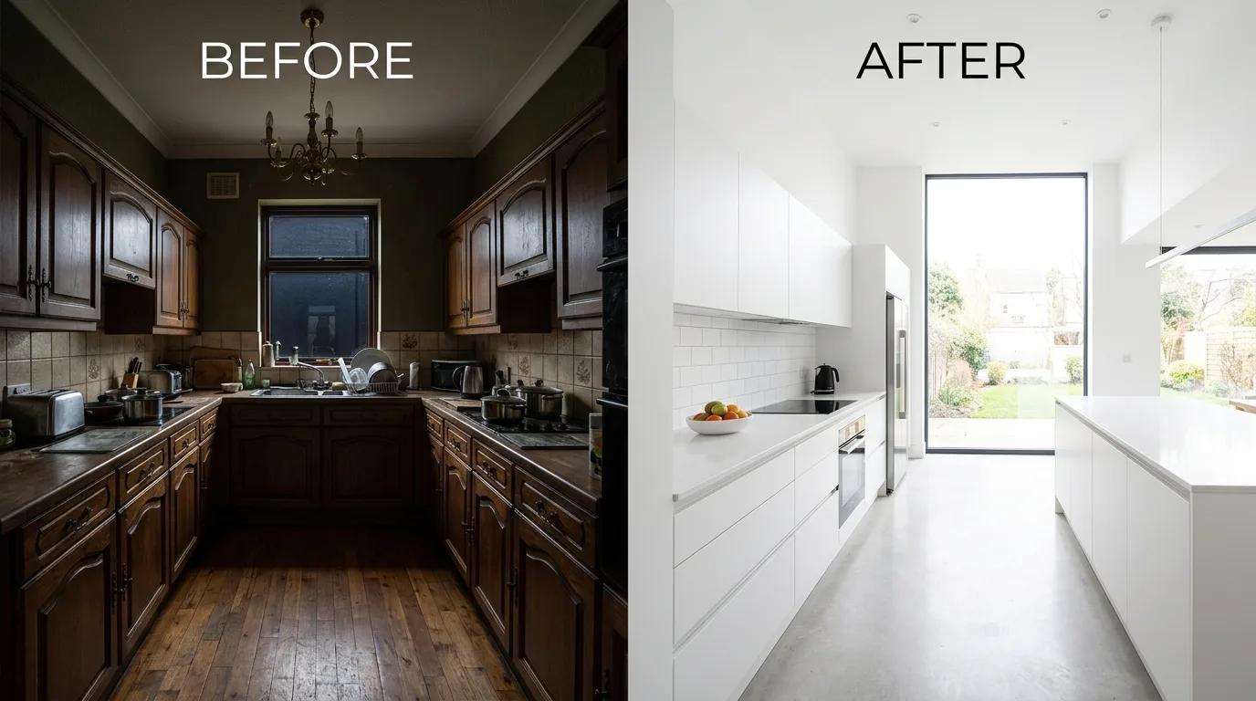 4. Bring in lighting that flatters the finish