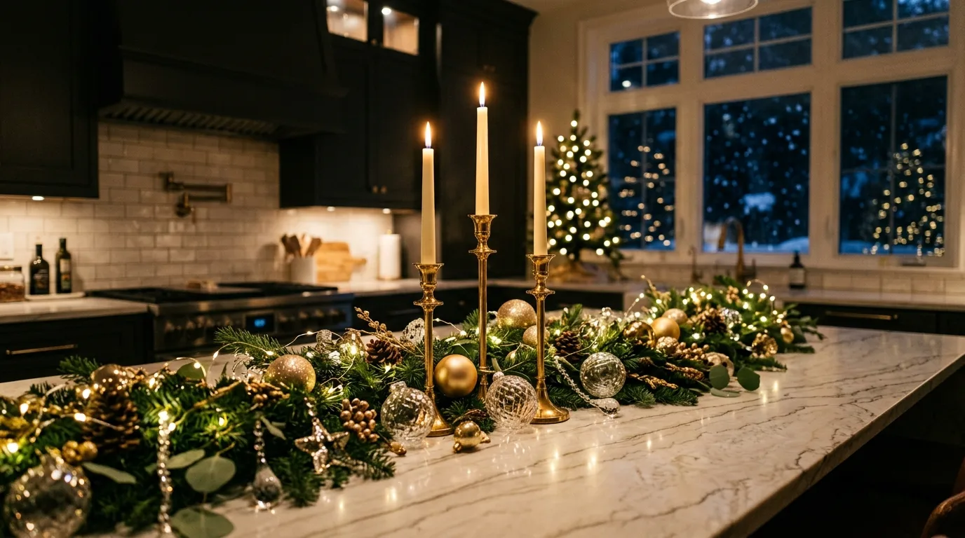 4. Bring in lighting that flatters the finish