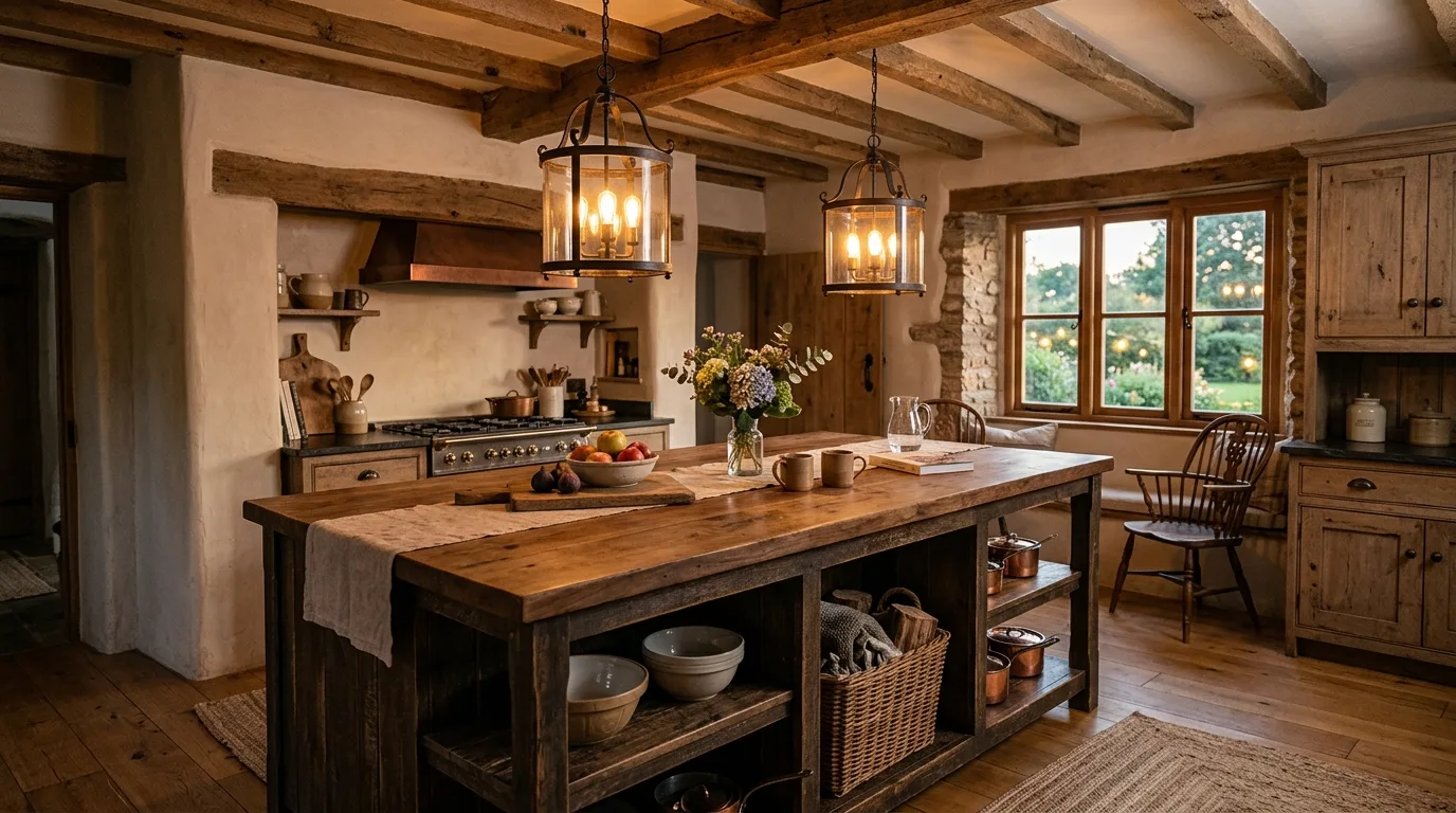 4. Bring in lighting that flatters the finish