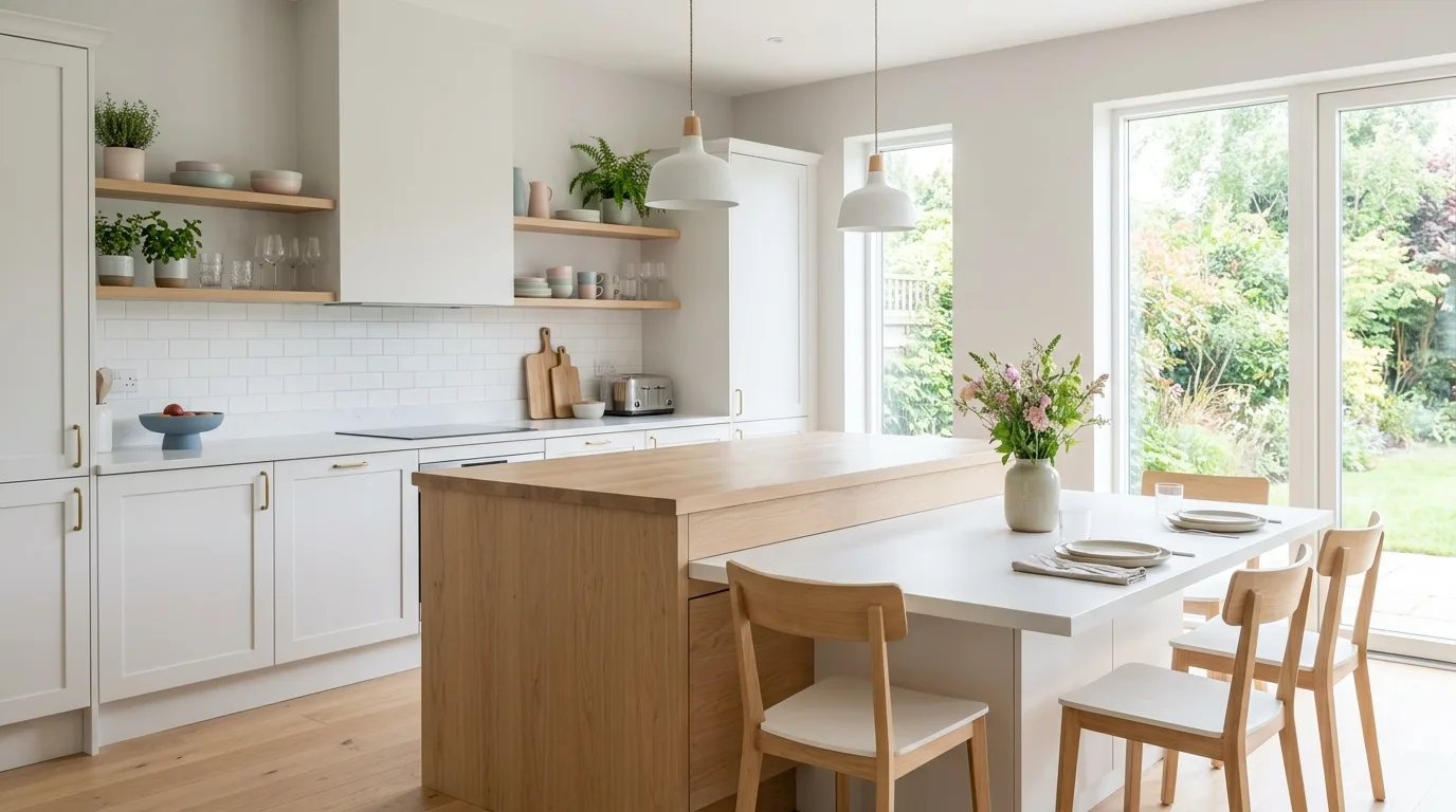 4. Bring in lighting that flatters the finish