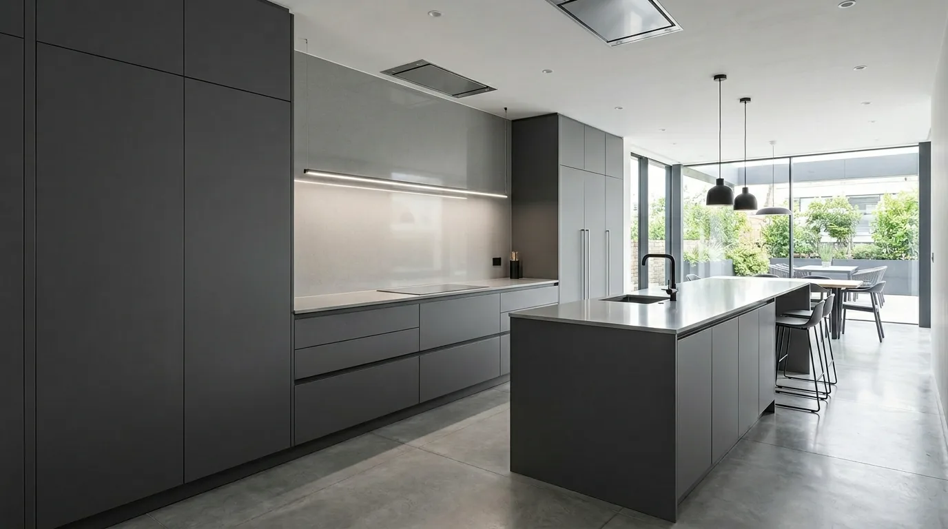 4. Bring in lighting that flatters the finish