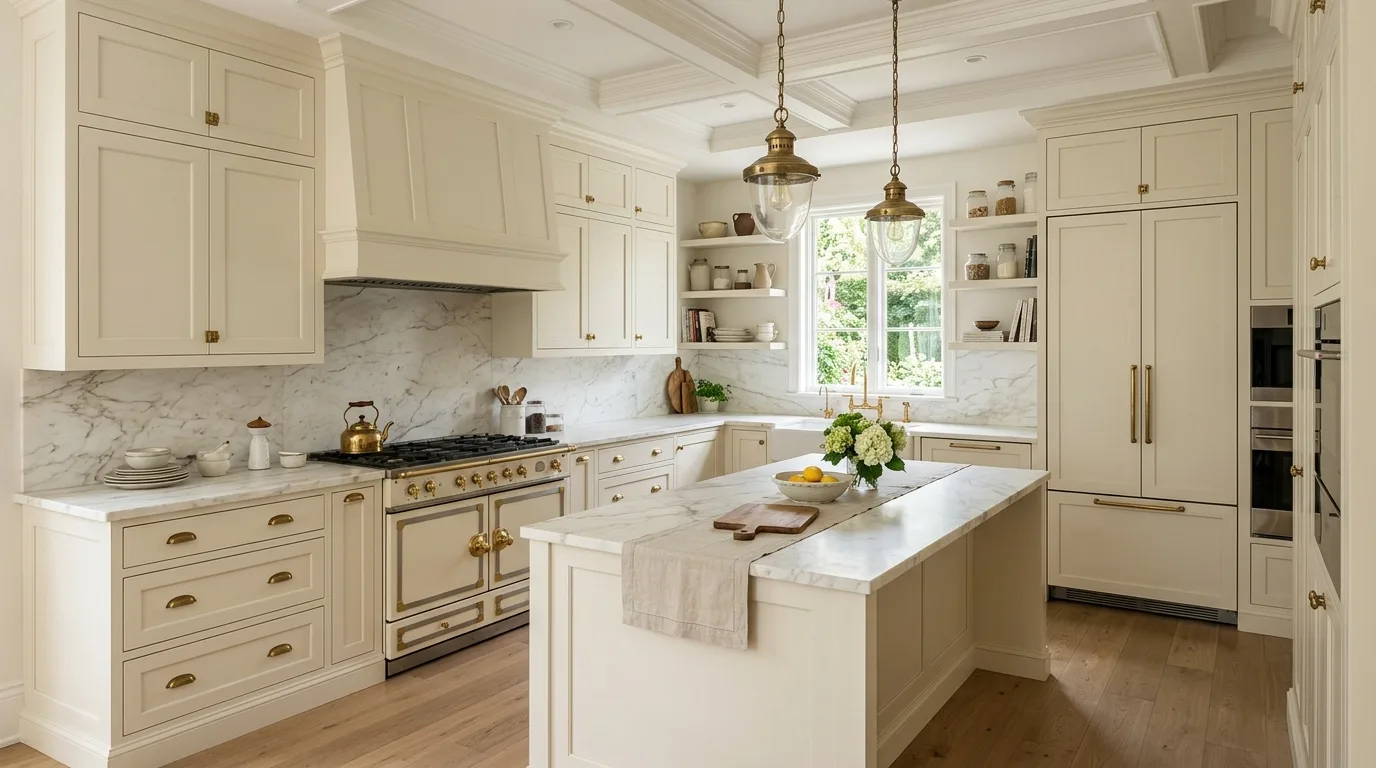 4. Bring in lighting that flatters the finish