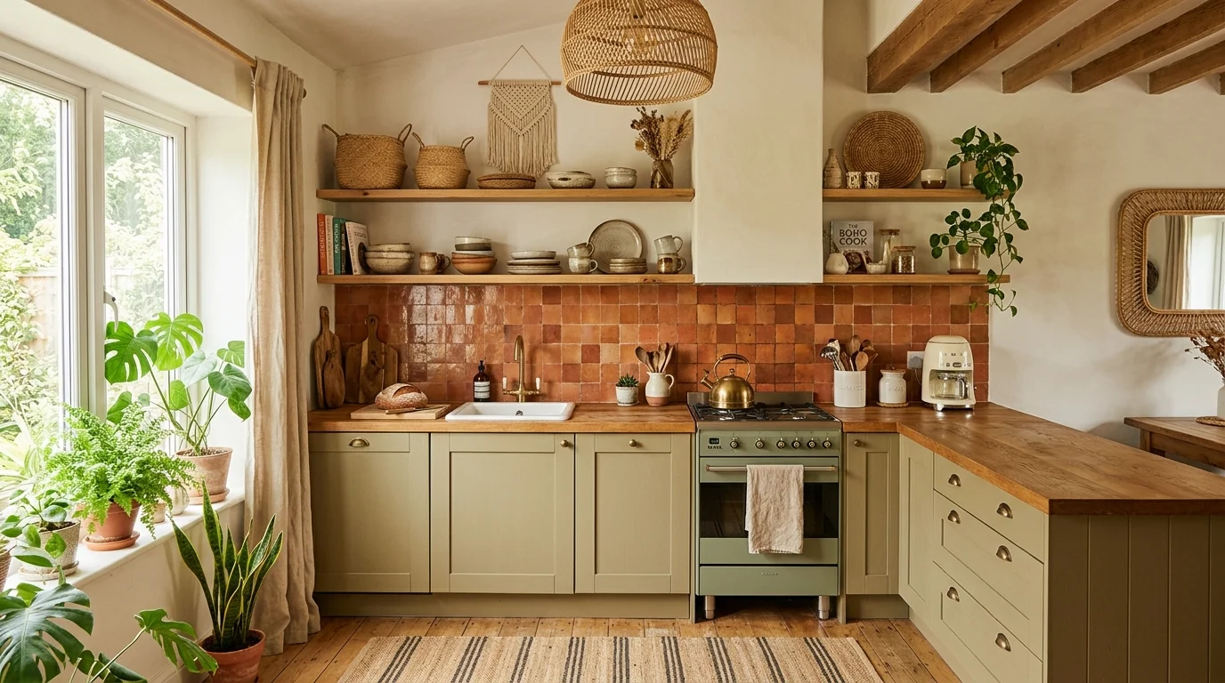 13 Trendy Boho Kitchen Backsplash Trends for an Eclectic Touch