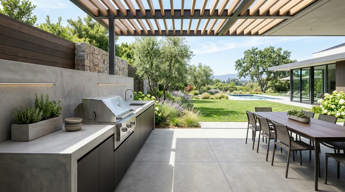 10. Tie the kitchen into the landscape around it