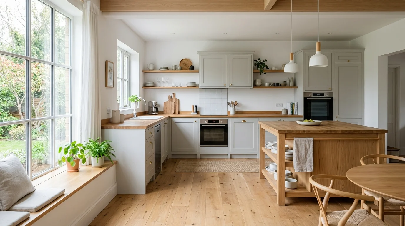 4. Bring in lighting that flatters the finish