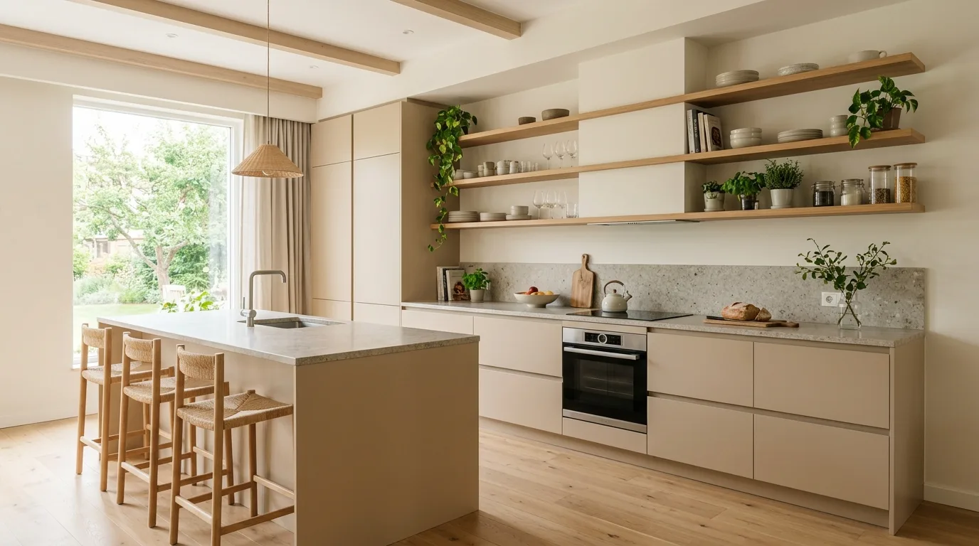 4. Bring in lighting that flatters the finish