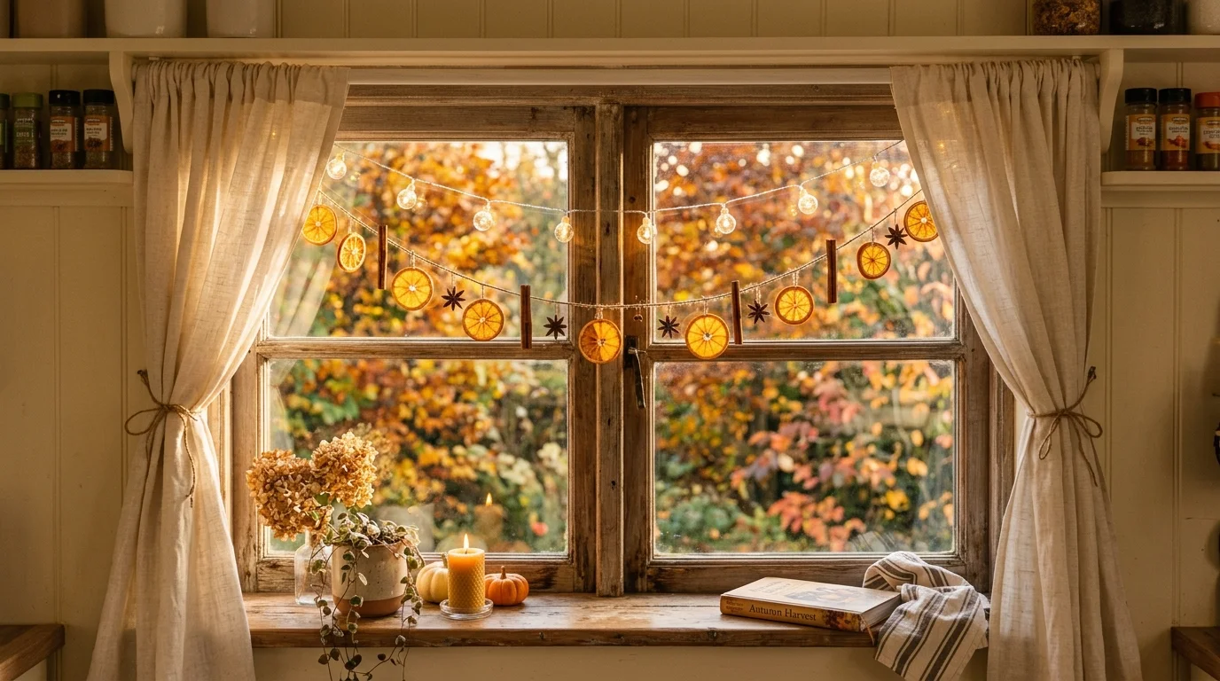 11 Warm Fall Kitchen Window Decor Ideas for Autumn Ambiance
